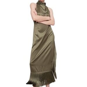 Banana Republic | Dresses | Banana Republic Halter Pleated Maxi Dress |  Poshmark